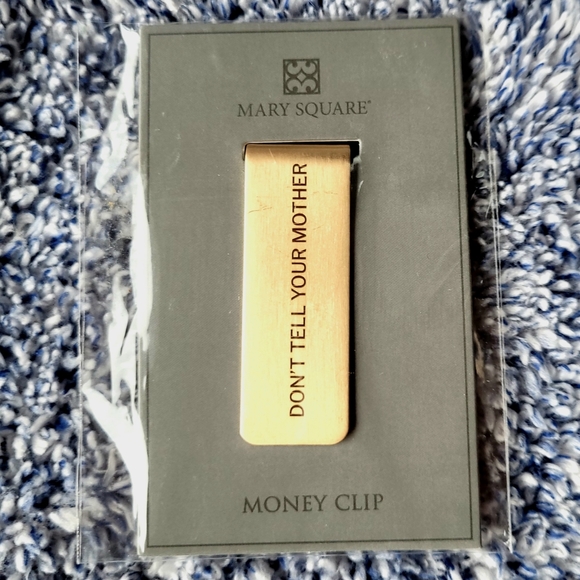 Dad's Money Clip - "Don't Tell Your Mother" Father's Day Gift - Gold Tone NWT - Picture 2 of 2